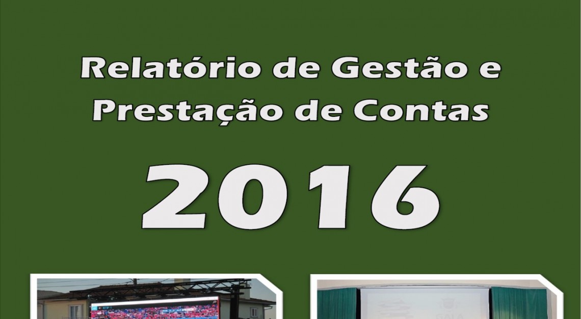 RELATÓRIO DE GESTÃO E CONTAS 2016